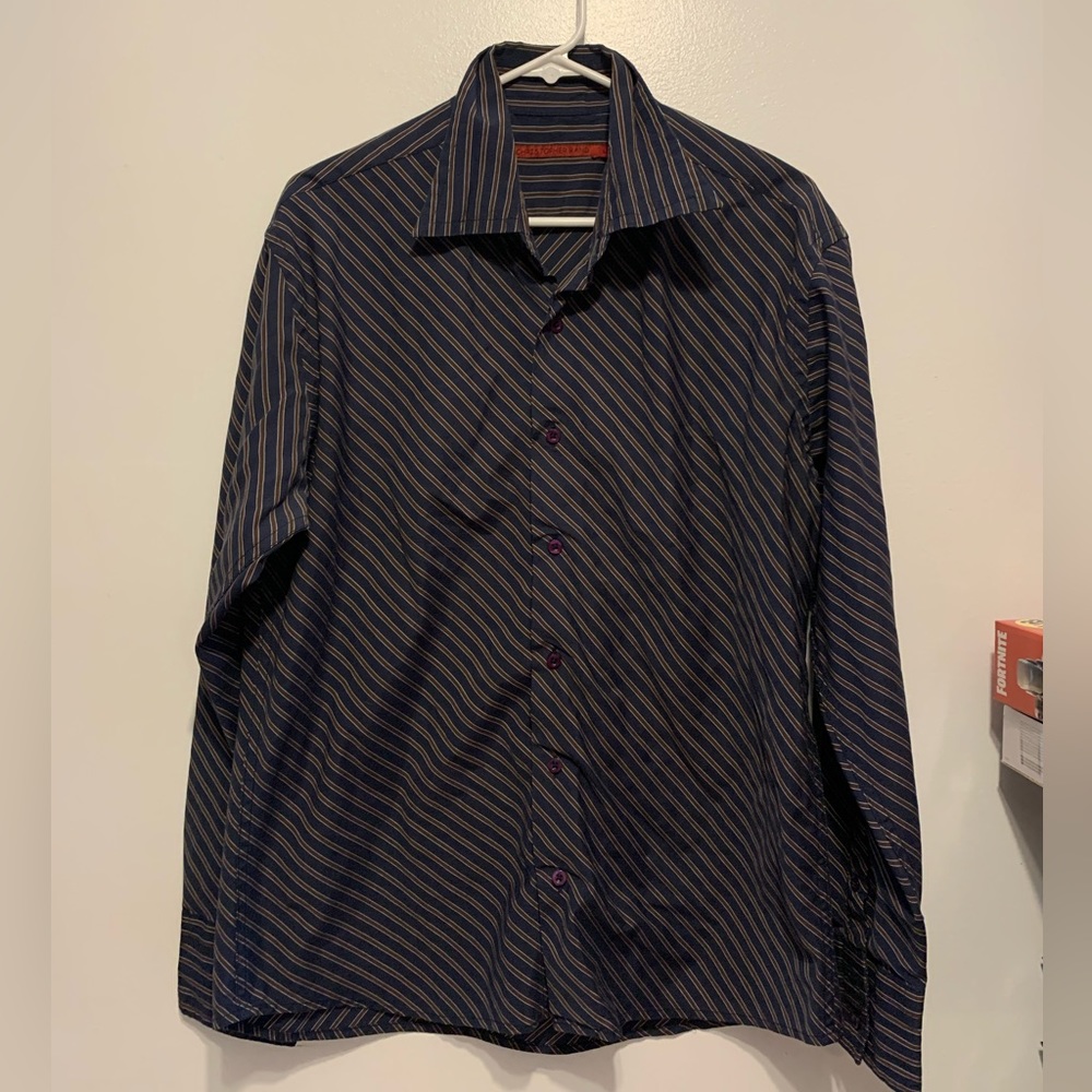 4/25$ Christopher Rand Long Sleeve Shirt Size L
